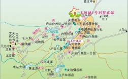 庐山风景区详细地图