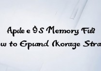 苹果4s内存不够用？怎么扩容或增加存储空间？