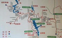 四面山风景区地图