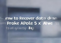 苹果5s坏了怎么恢复数据？有办法吗？