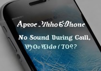 苹果5s接电话突然没声音，怎么办？