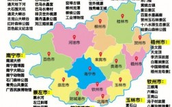 广西风景区地图