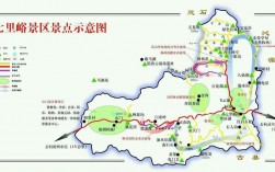 七里峪风景区地图