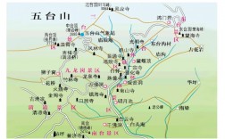 五台山风景区详细地图