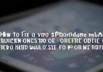 vivo手机屏幕灯不亮怎么办？自己能修还是得送修？