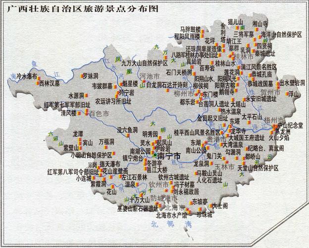 广西风景区地图-图3