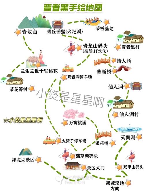 云南普者黑风景区地图-图3