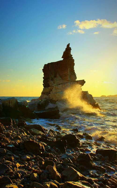 大连西湖嘴风景区-图1