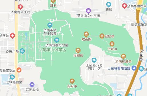 济南英雄山风景区地图-图2