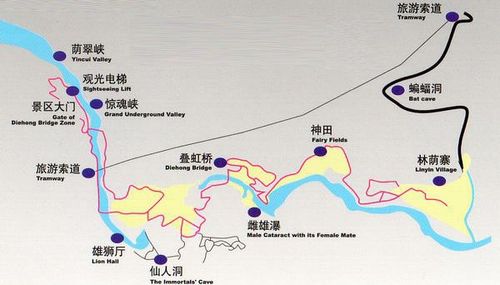 云南九乡风景区地图-图2