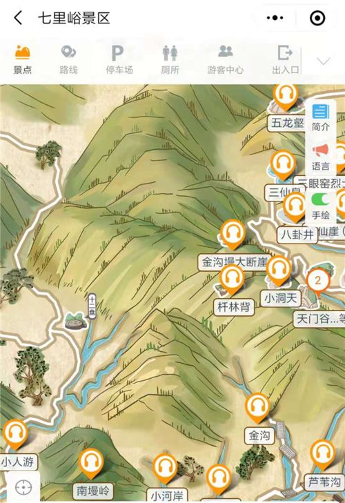 七里峪风景区地图-图3