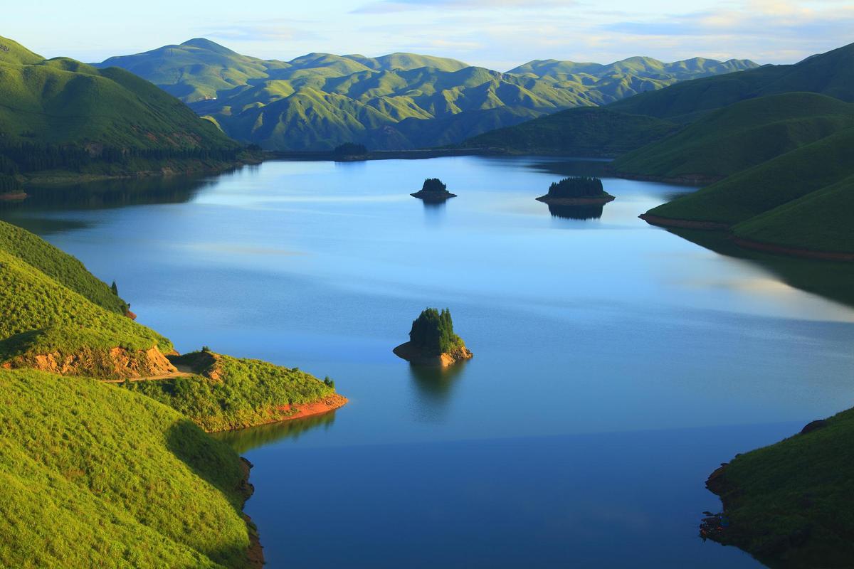 桦甸白山湖风景区-图1