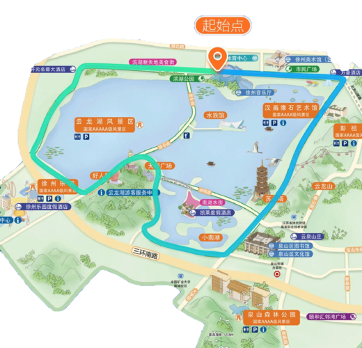 徐州云龙湖风景区路线-图3