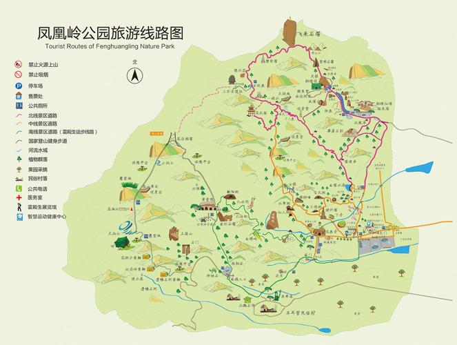 凤凰岭自然风景区地图-图1