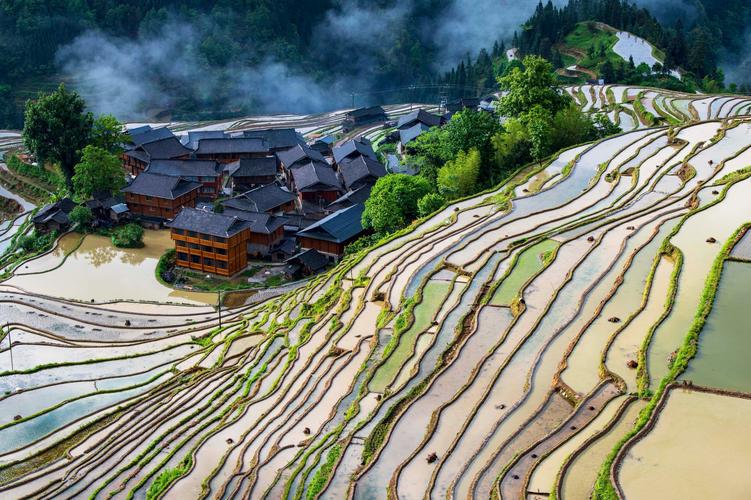 贵州梯田风景区-图1