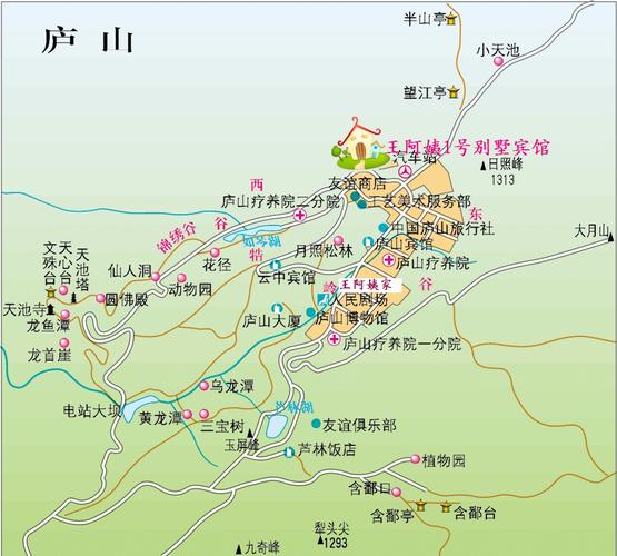 庐山风景区详细地图-图1