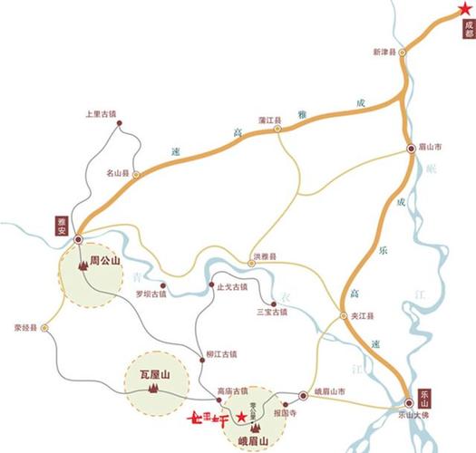 洪雅七里坪风景区地图-图2