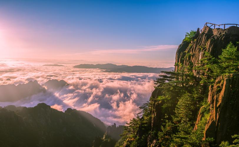 黄山天气风景区光明顶-图2