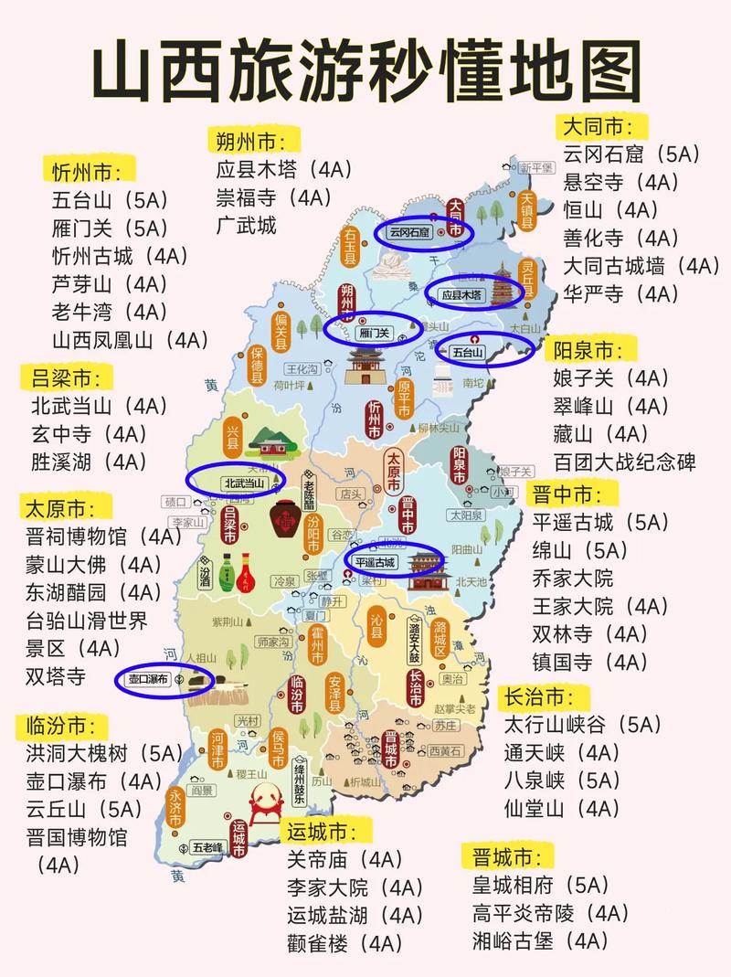 山西风景区地图全图-图1