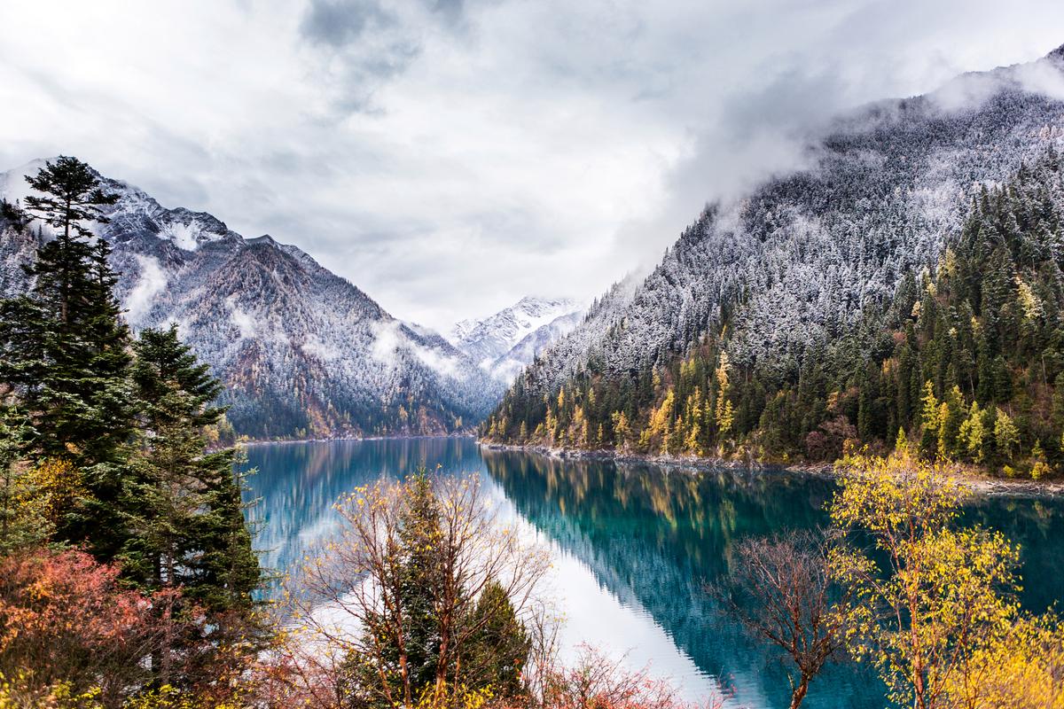 成都九龙沟风景区雪山-图2