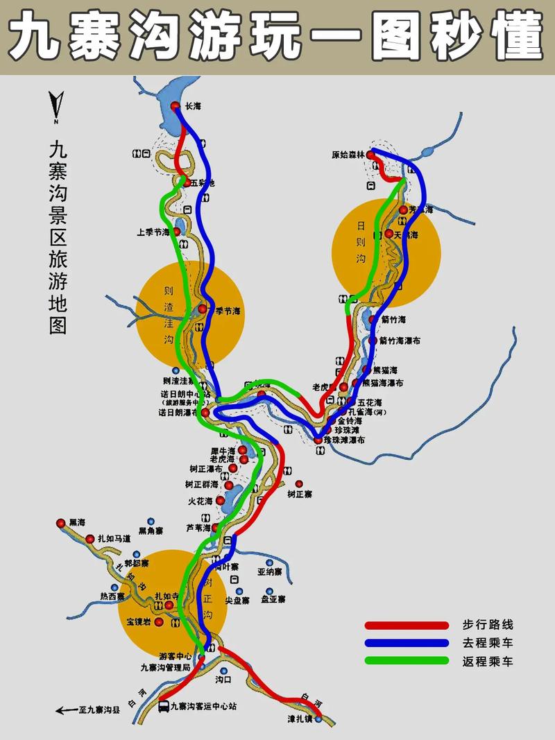 九寨沟旅游攻略图，如何规划一次完美的九寨沟之旅？-图3