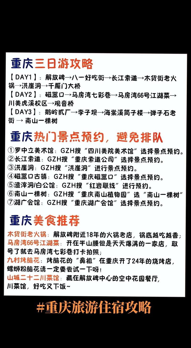 重庆旅游攻略，住宿方面有哪些推荐与注意事项？-图3