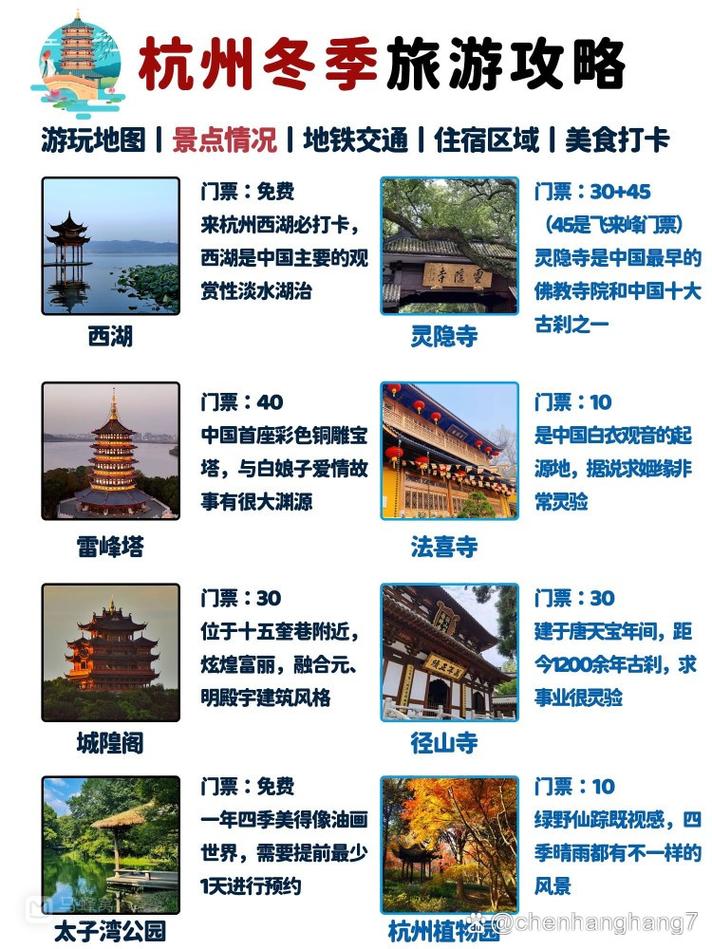 冬天去杭州旅游，有哪些必去景点和实用攻略？-图1