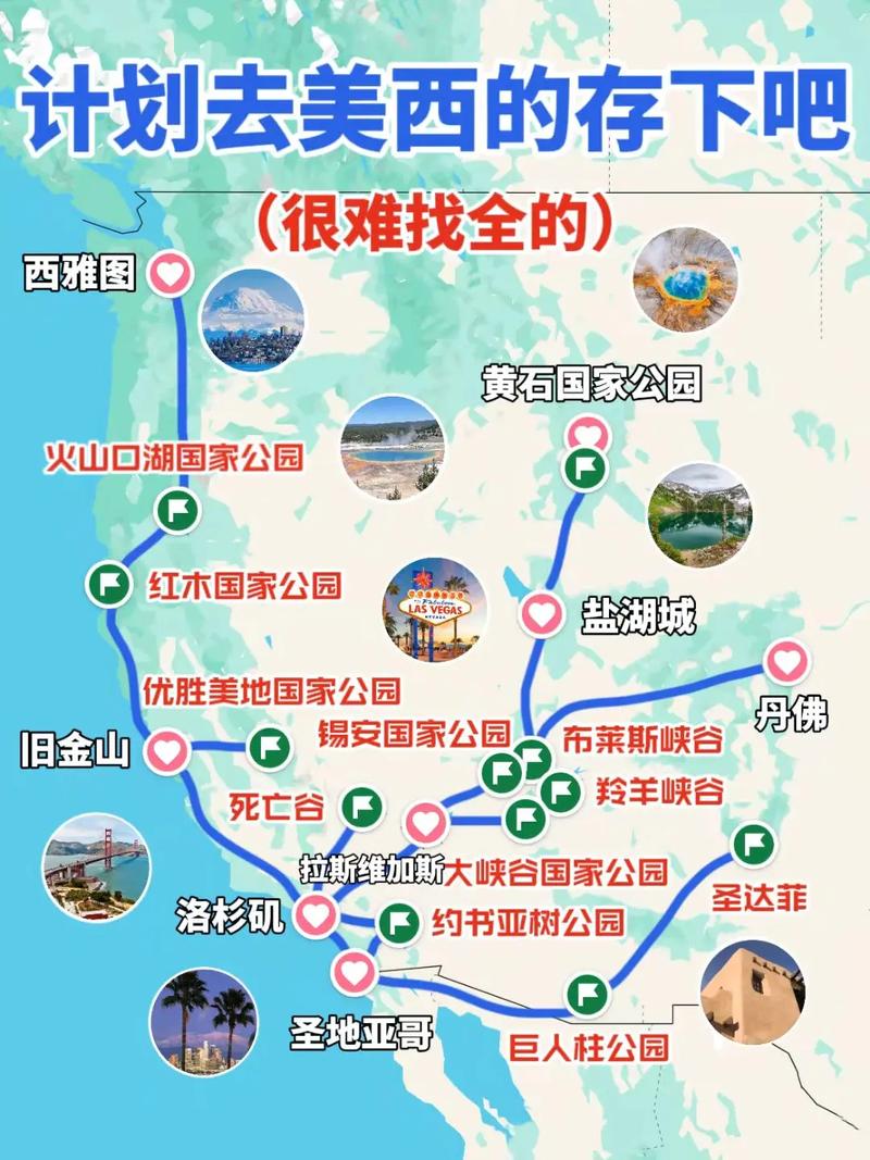 美西旅游攻略，如何规划一次完美的西部之旅？-图1