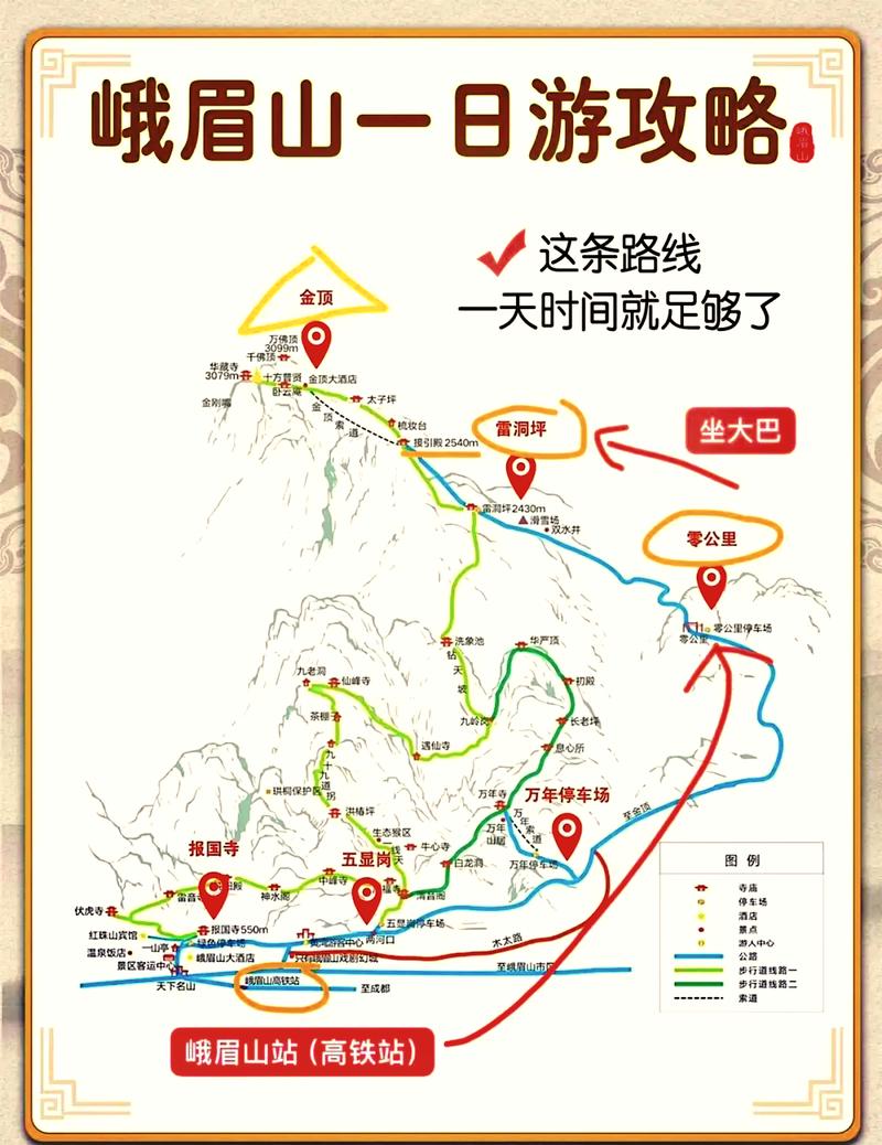 峨眉山一日游，如何玩转这座名山？-图2