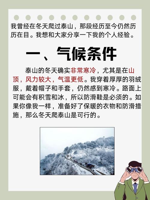 冬天去泰山旅游，有哪些攻略和注意事项？-图1