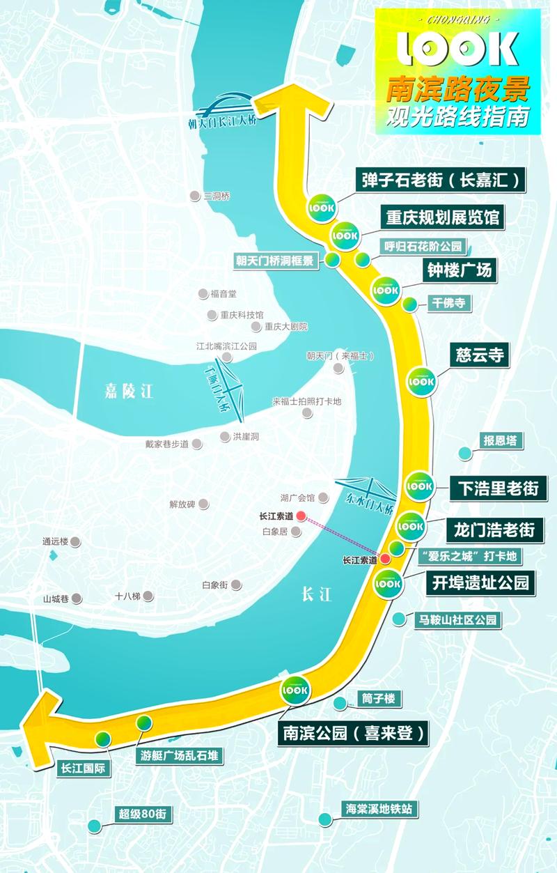 南滨路旅游攻略，如何玩转这条美丽的滨江大道？-图1