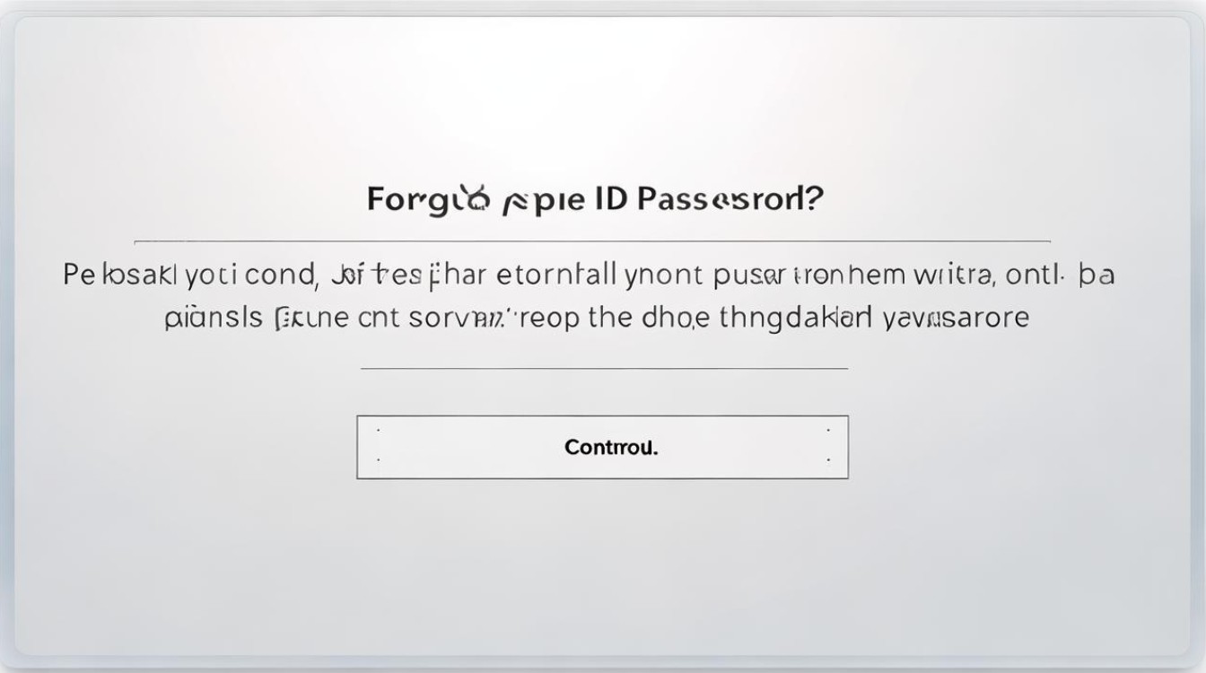 apple id忘记密码