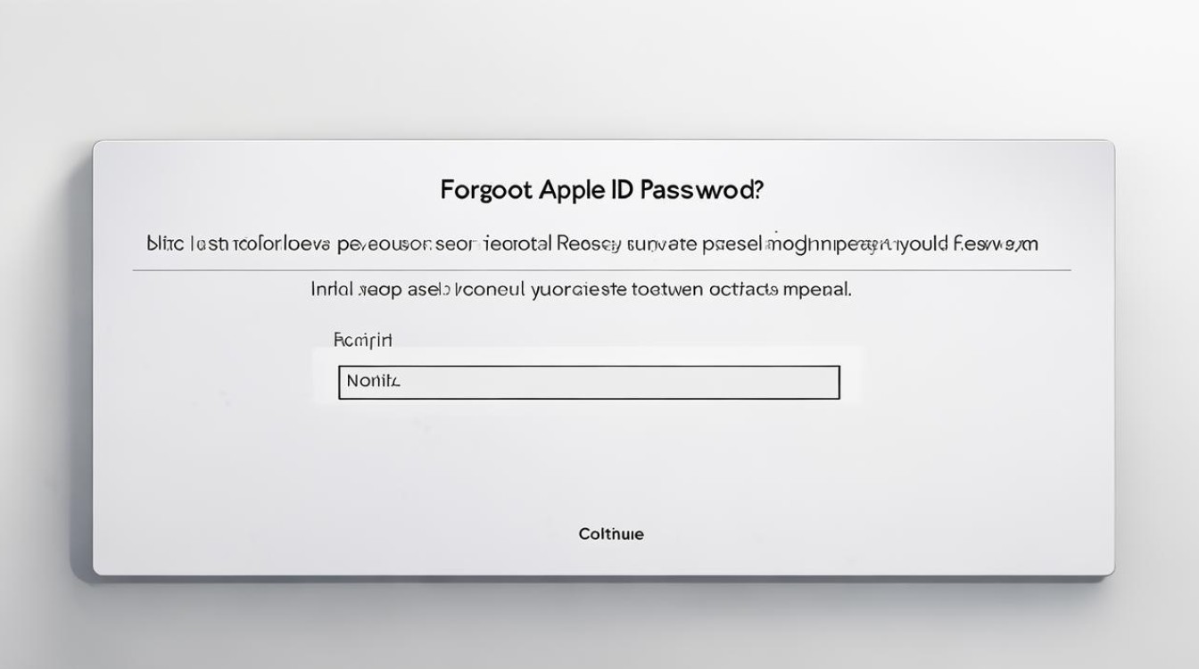 apple id密码忘记