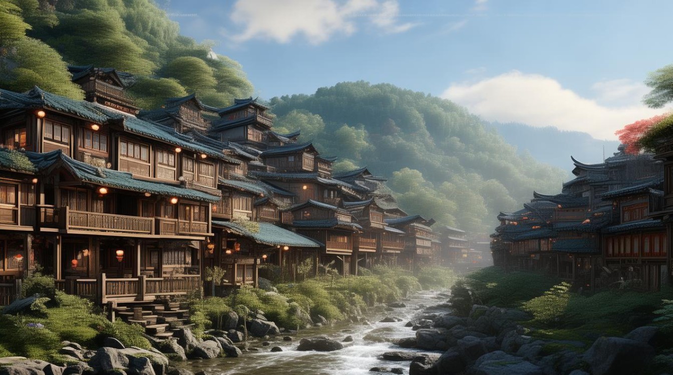 华为溪流背坡村