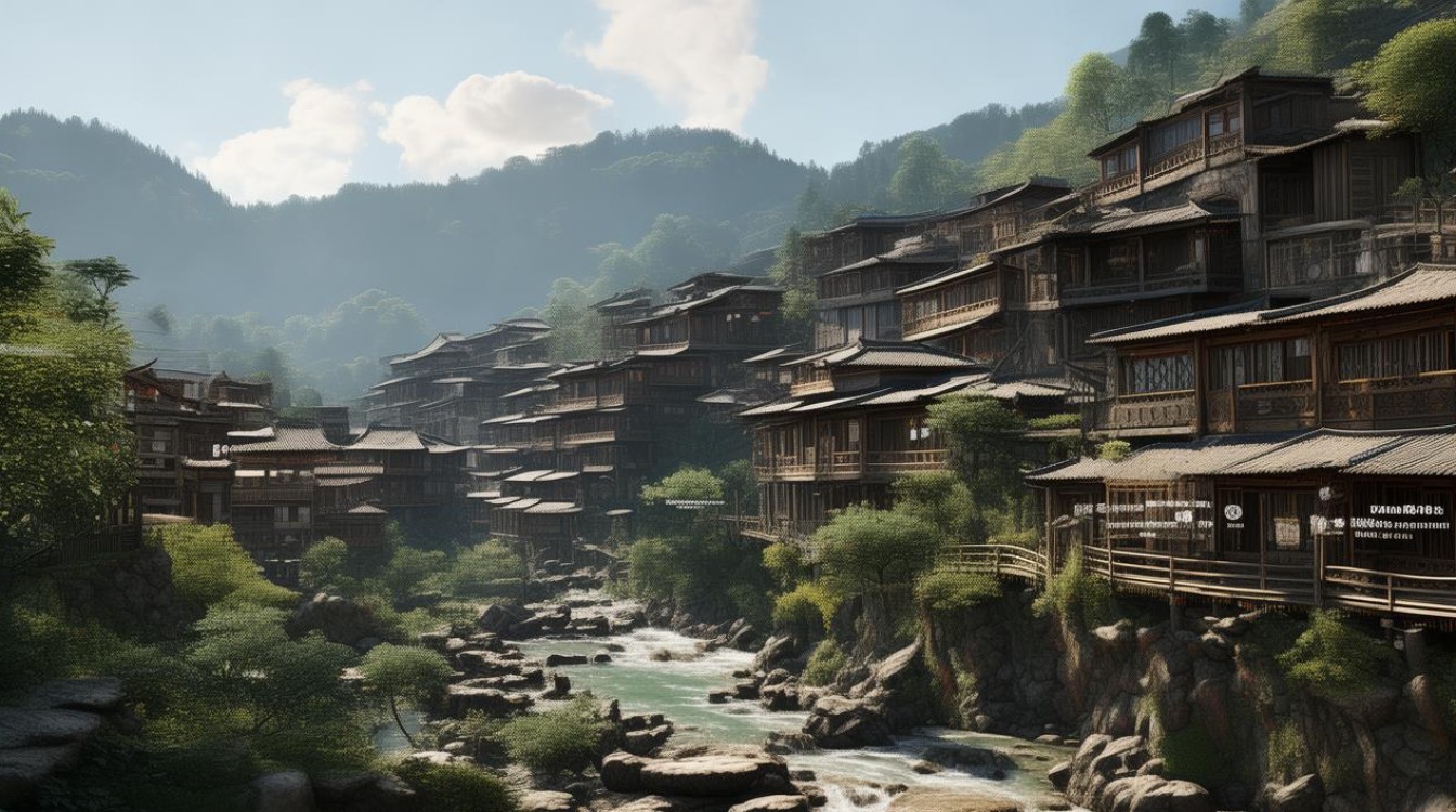 华为溪流背坡村