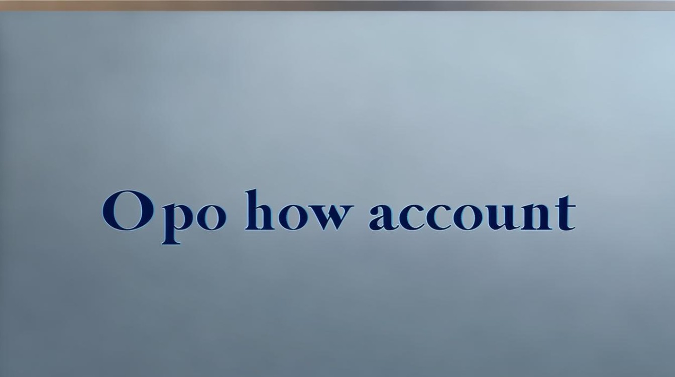 oppo怎么账号