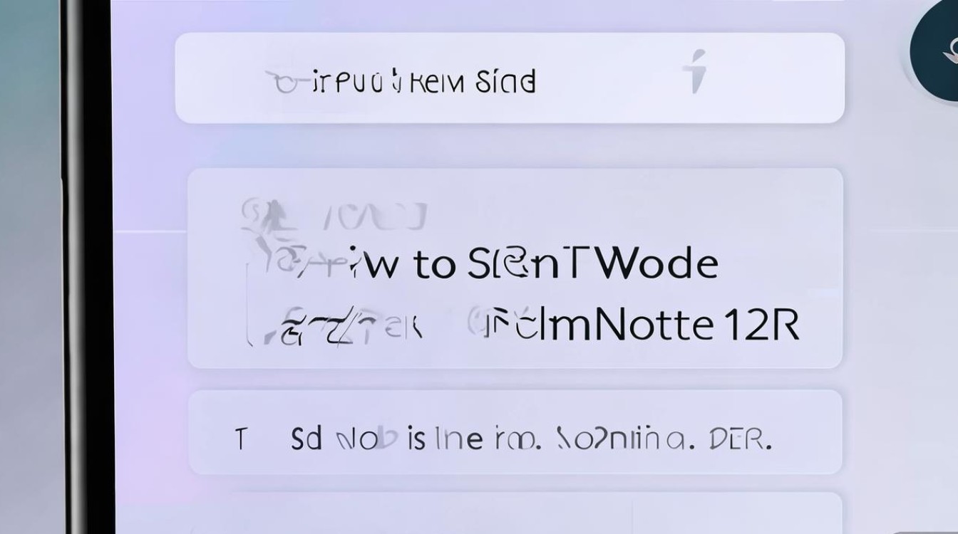 Redmi Note12R如何设置静音？详细步骤教程在这里