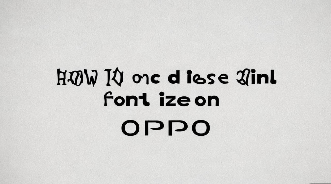 OPPO手机怎么扩大字体？系统设置里字体大小在哪调？