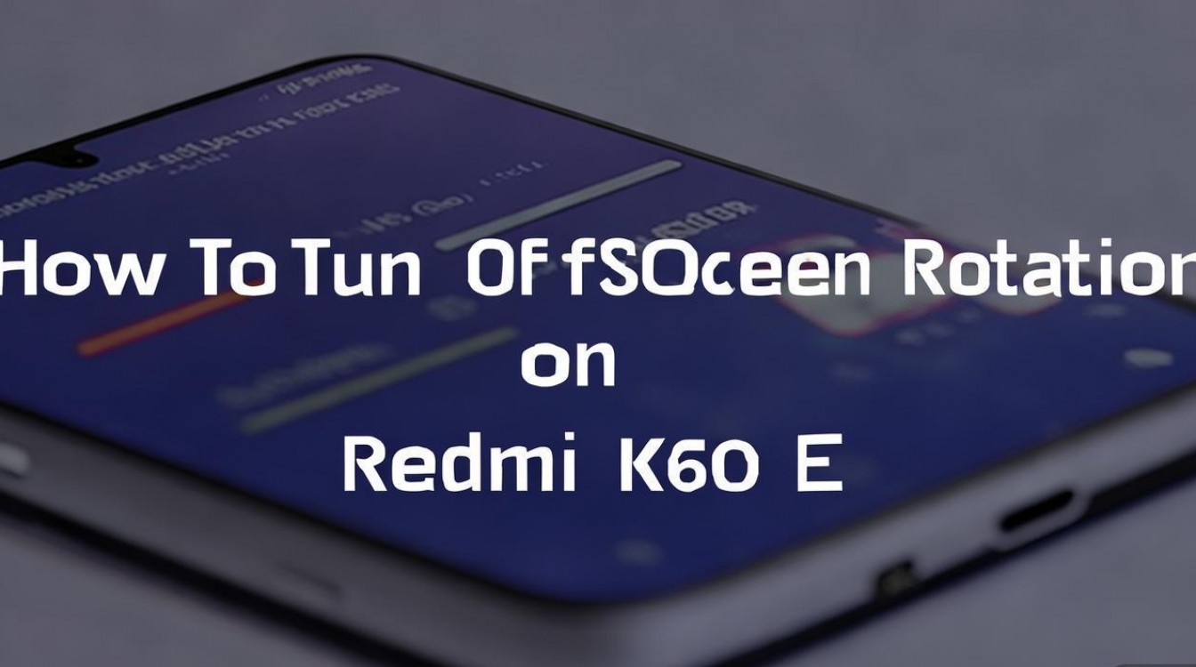Redmi K60E怎么关闭屏幕旋转？设置里找不到开关怎么办？