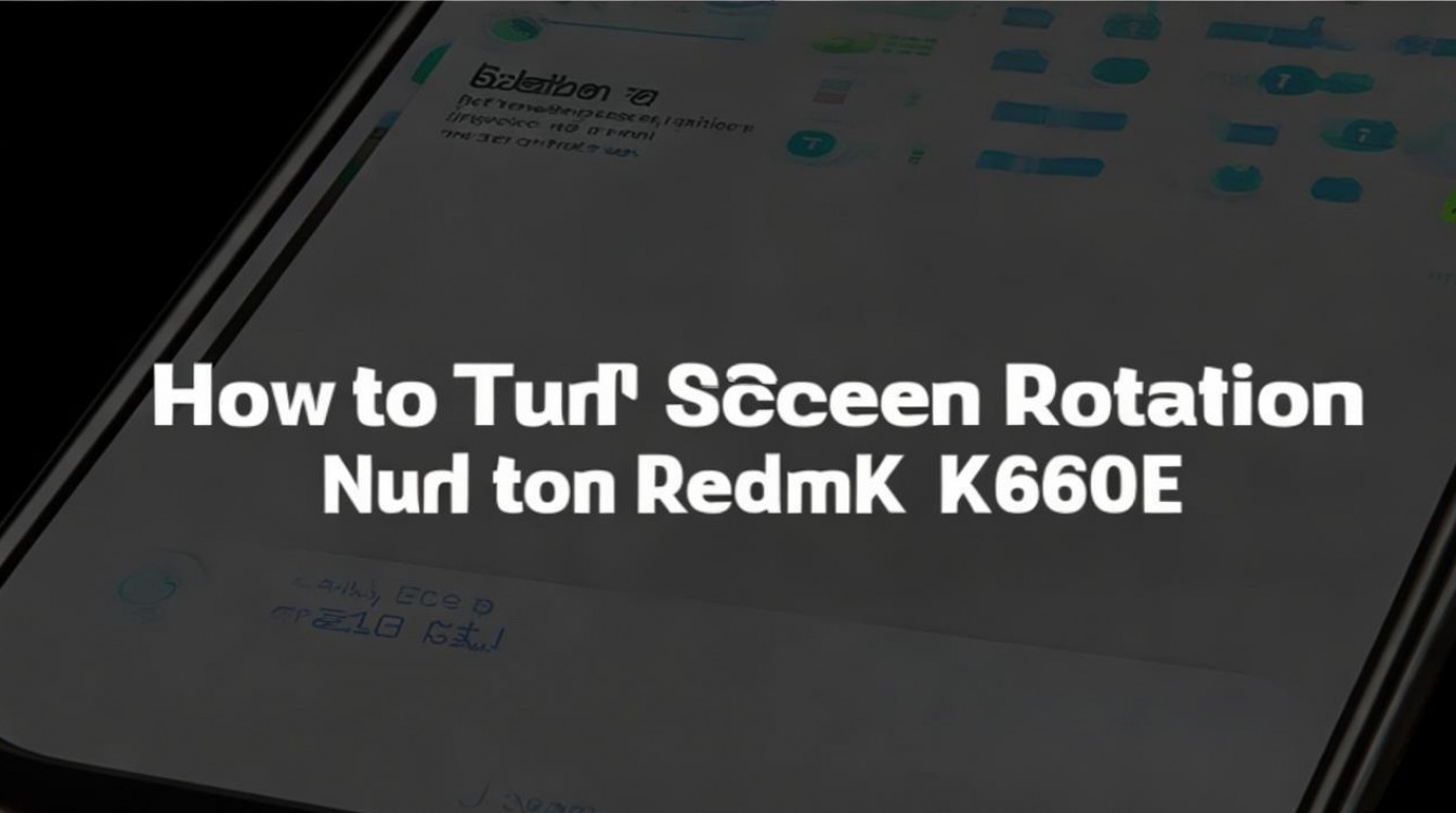 Redmi K60E怎么关闭屏幕旋转？设置里找不到开关怎么办？