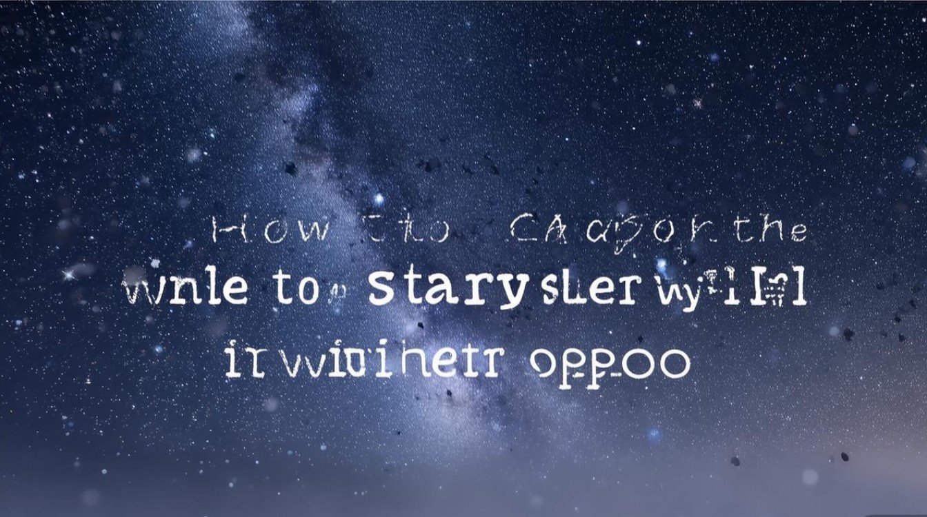 OPPO冬天星空拍摄技巧，如何拍出清晰星空？