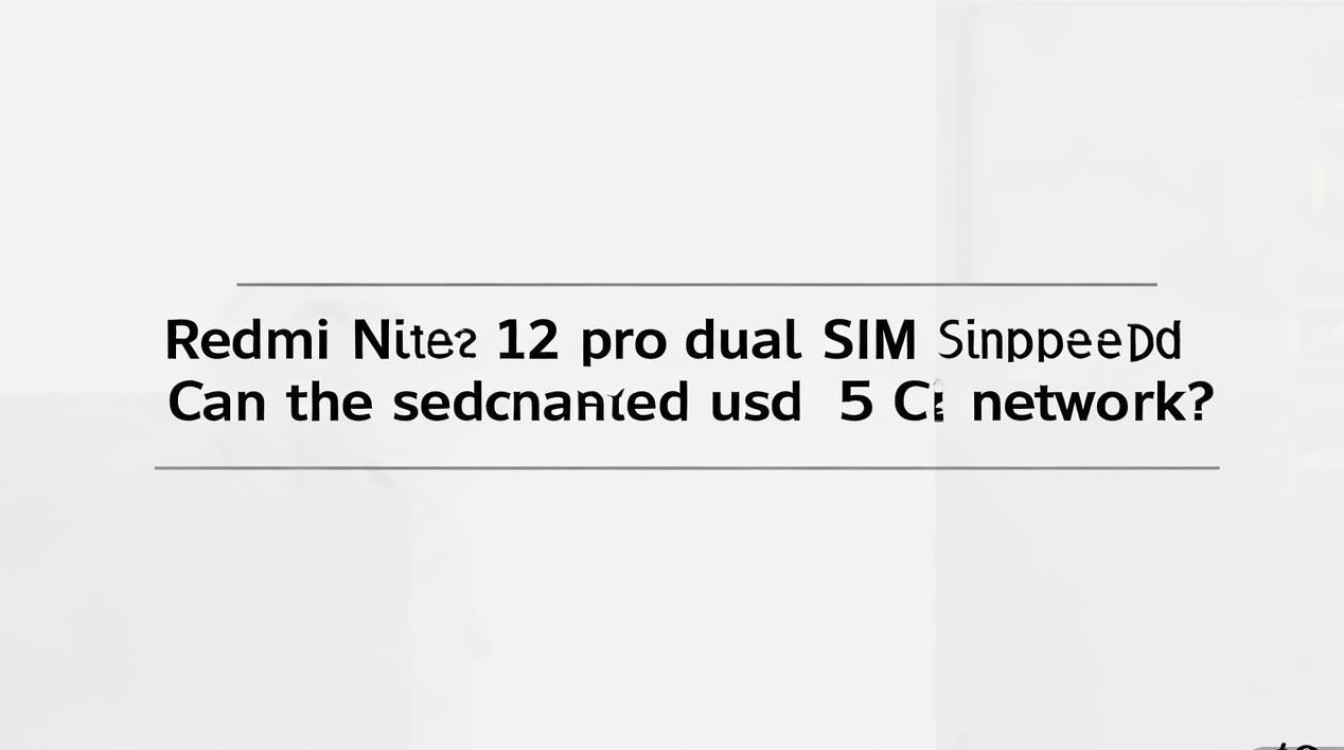 Redmi Note 12 Pro双卡5G支持吗?副卡能用5G网络吗?