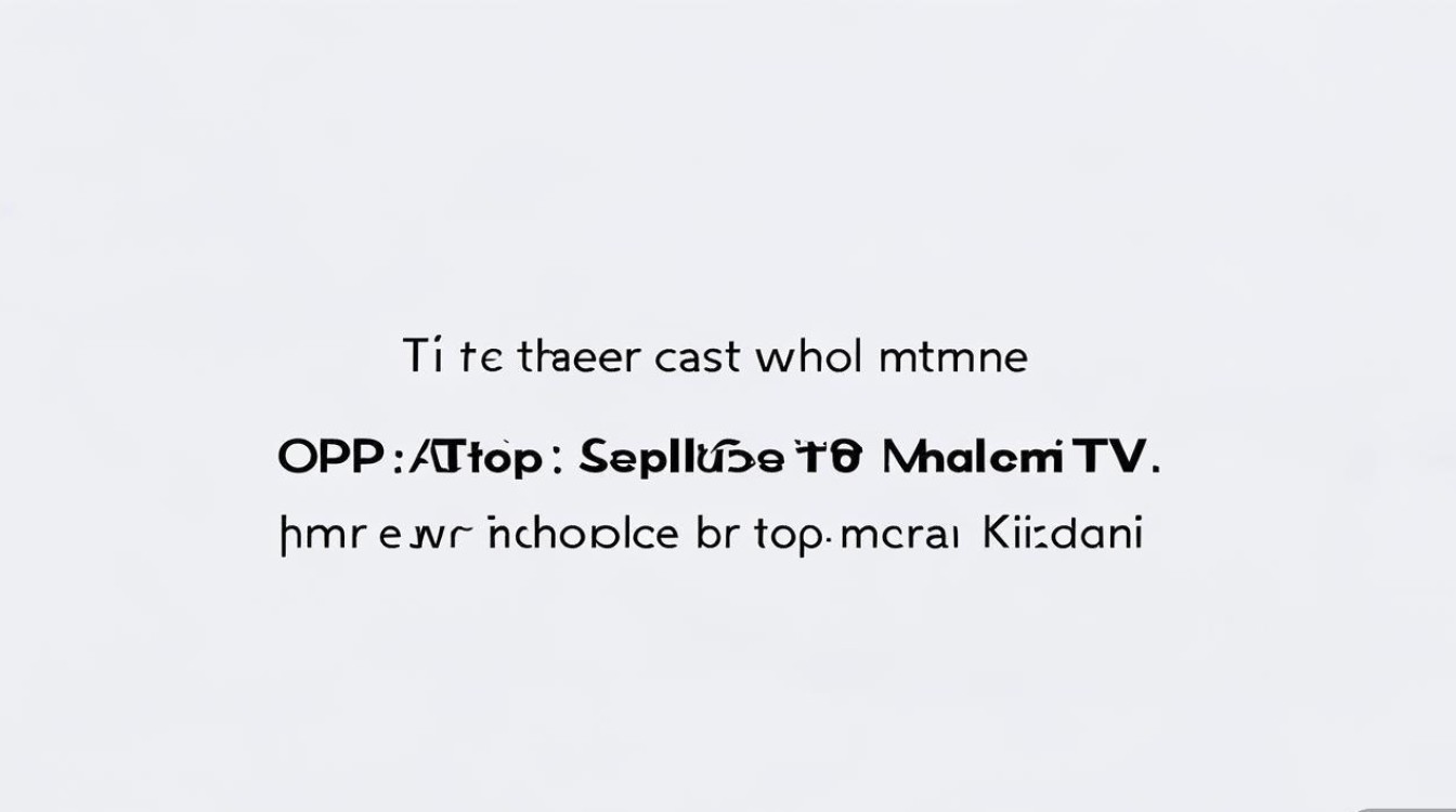 OPPO手机如何无线投屏到小米电视？详细步骤在这里