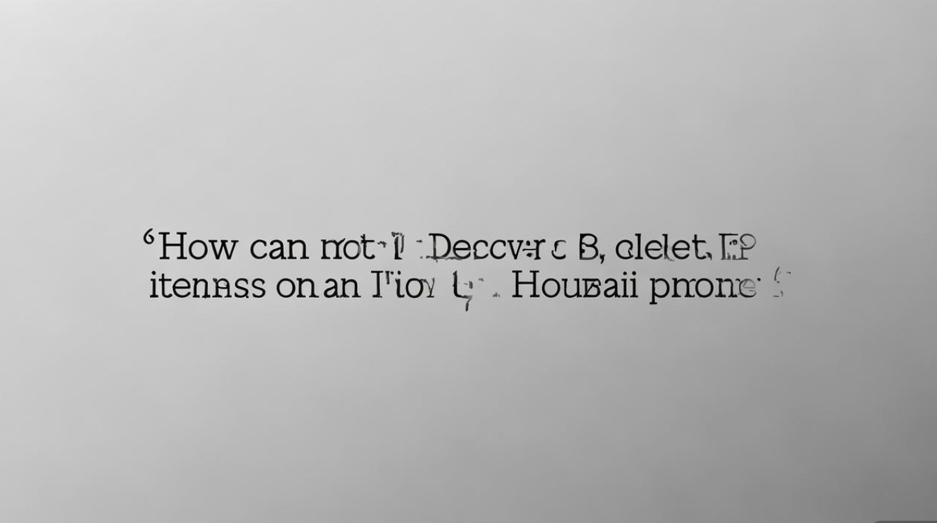华为手机删除的东西怎么恢复不了?30字疑问长尾标题