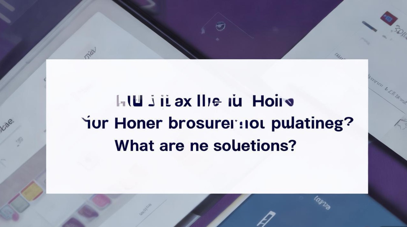 华为荣耀浏览器更新不了怎么办?解决方法有哪些?