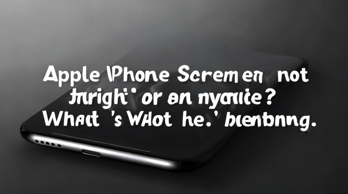 苹果手机屏幕不亮不黑了?怎么回事啊?