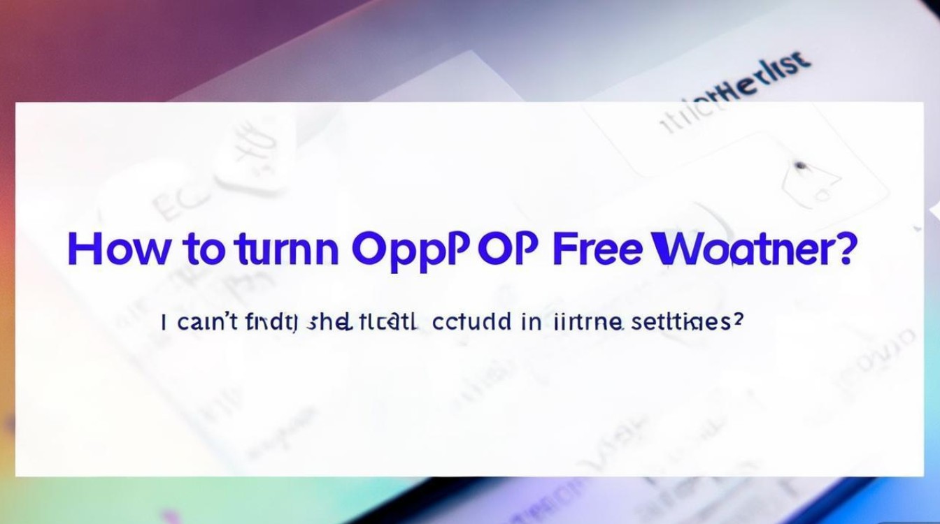 oppo自由天气怎么关？手机设置里找不到关闭入口怎么办？