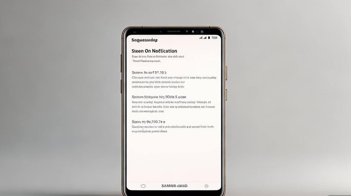 三星A9来信息时如何设置亮屏?