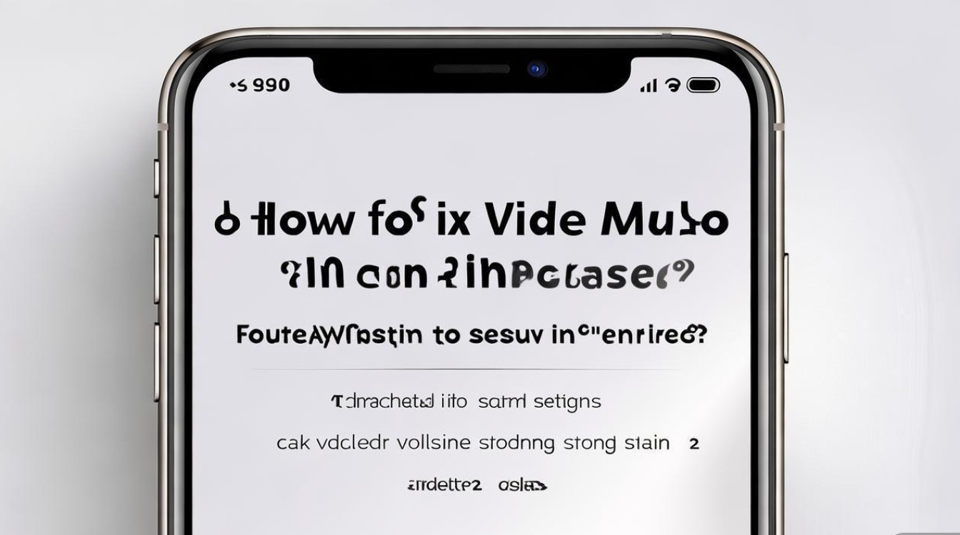 苹果手机看视频没声音怎么办?视频静音问题解决方法