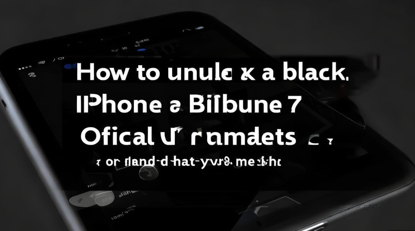 苹果手机黑7怎么解锁？官方渠道或第三方方法？